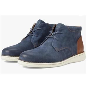 Born Men's Theo Shoes Navy Suede Size 9 US 42.5 EU NIB Chukka Sneaker Hybrid